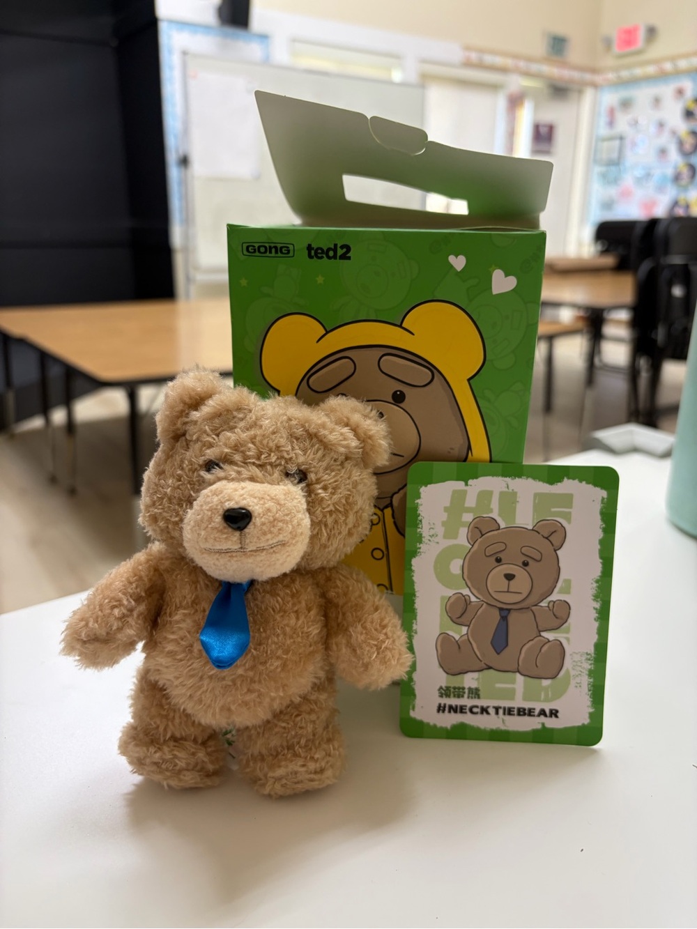 Pop Mart Ted2 Teddy Bear Series Vinyl Plush Pendant - Necktie Bear